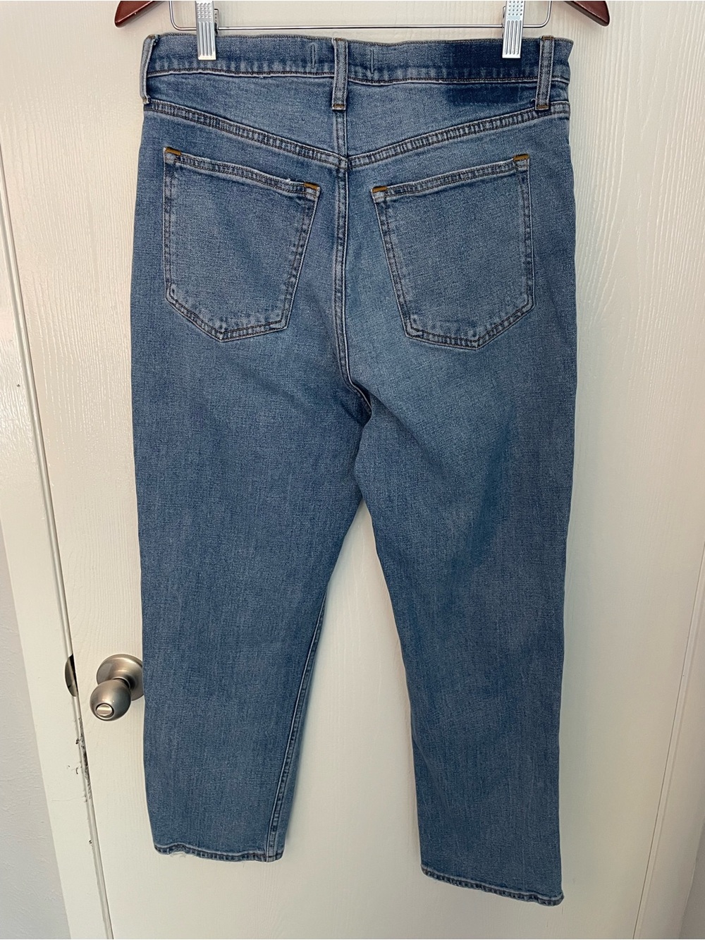 Abercrombie Curve Love Ankle Straight Jeans 31/12 Ultra High Rise Blue - Picture 6 of 10